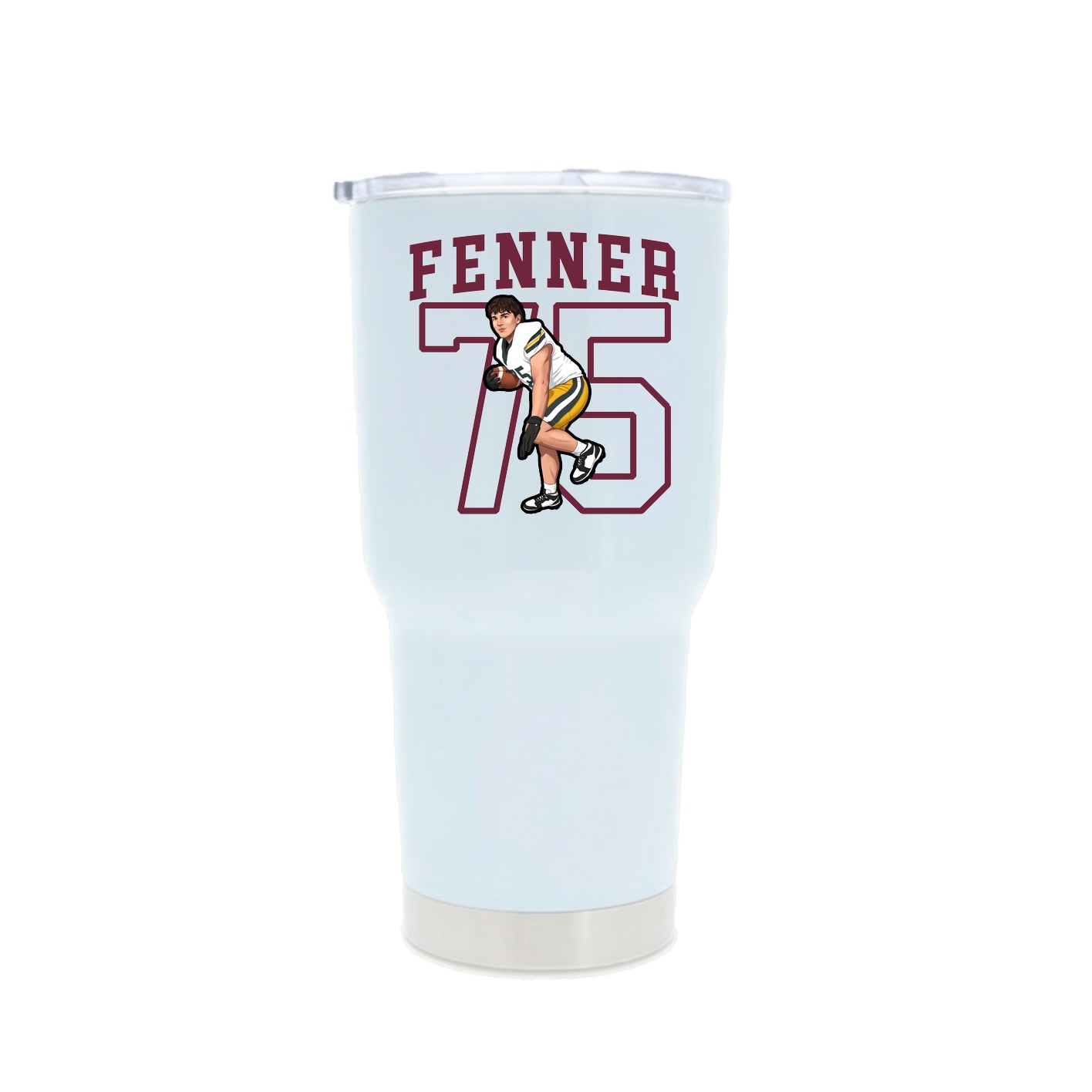 30oz Stainless Steel Tumbler — Shirsey in White