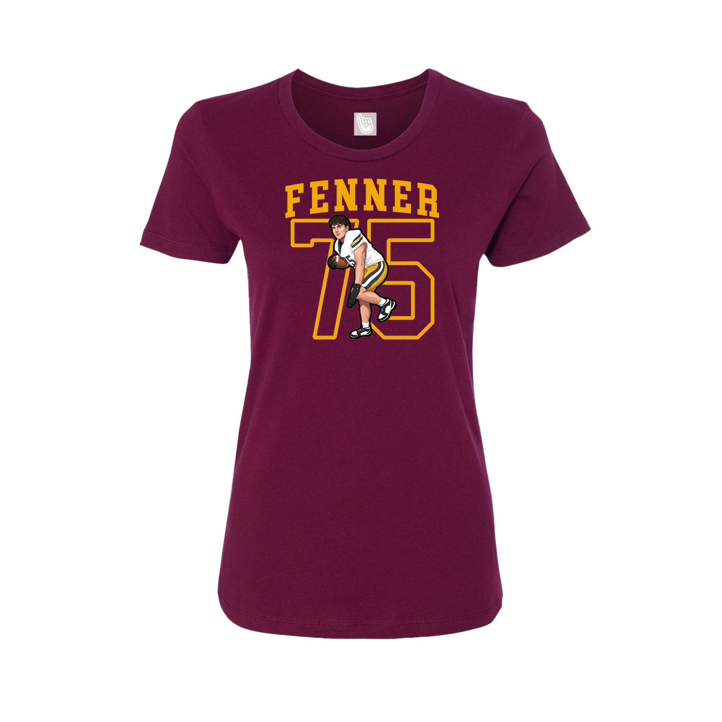 Fitted Women's Tee — Shirsey in Maroon