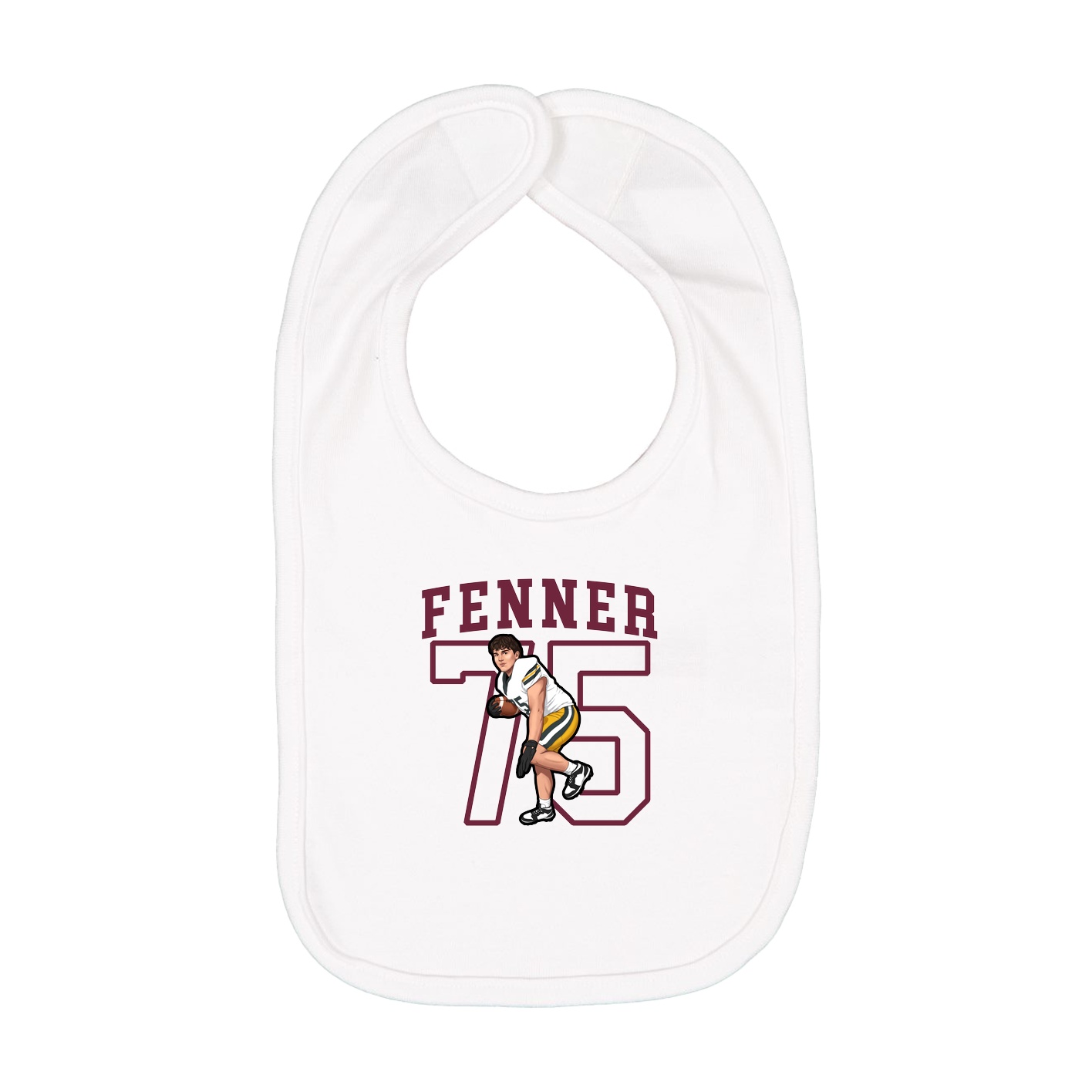 Infant Bib — Shirsey in White