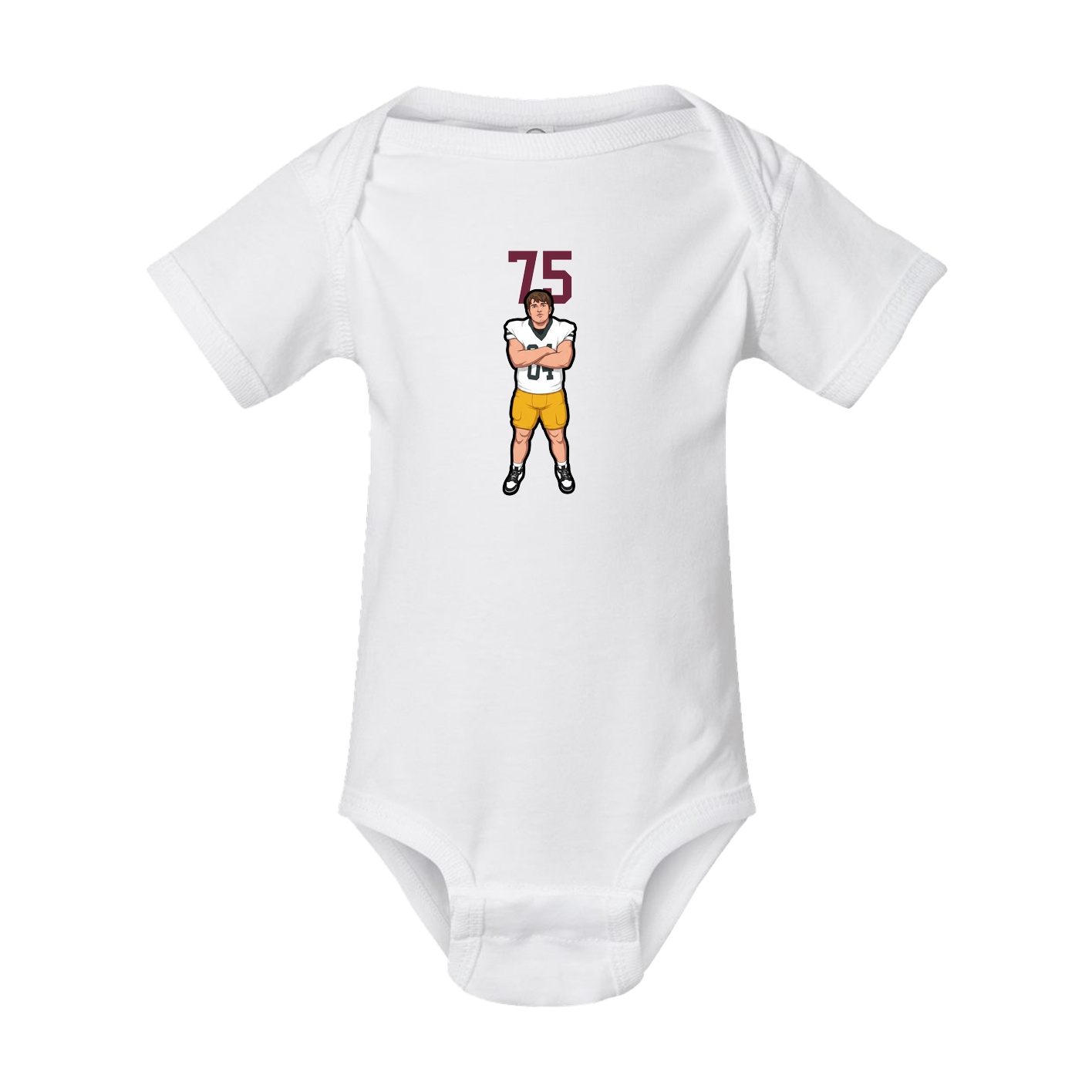 Baby Onesie — Number Top in White