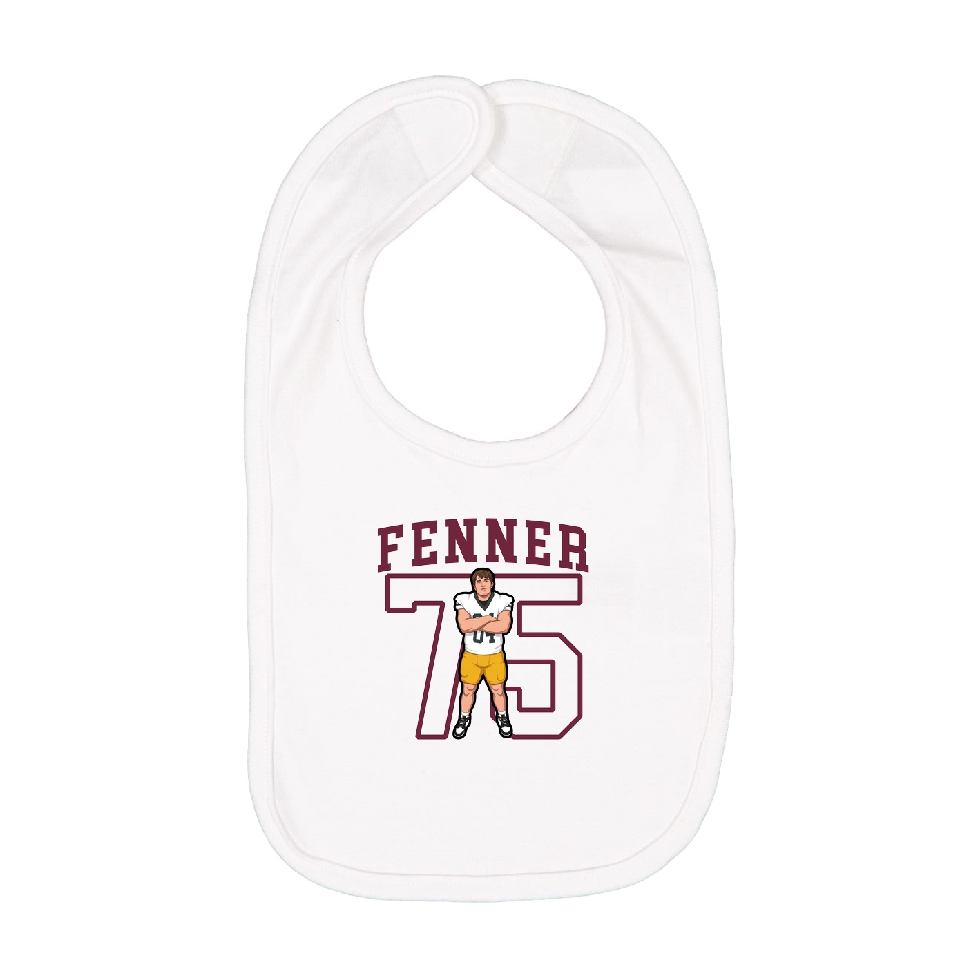 Infant Bib — Shirsey in White