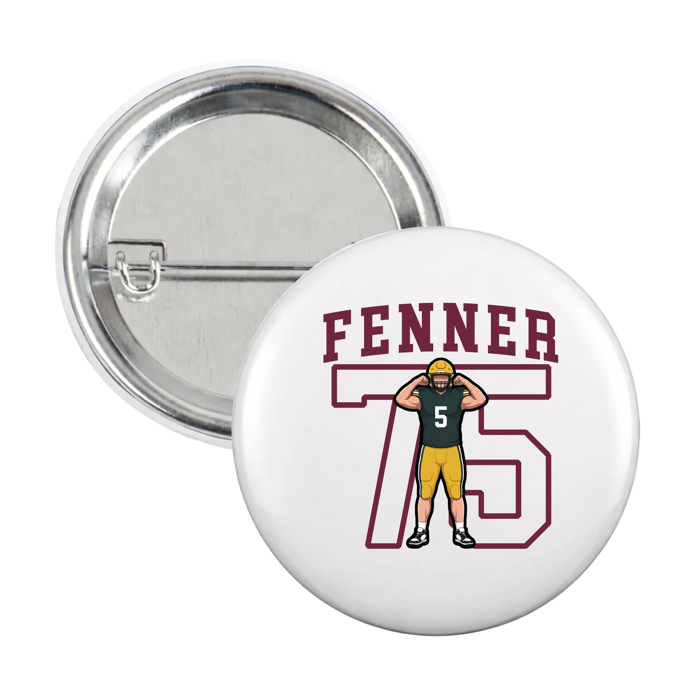 Game Day Button — Shirsey in White