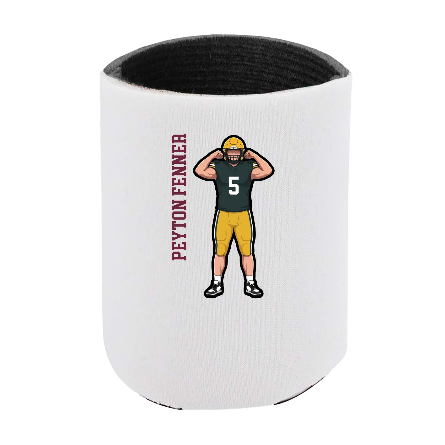 Can Holder — Name Vertical in White