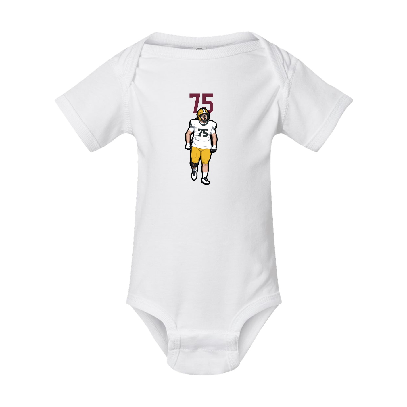 Baby Onesie — Number Top in White