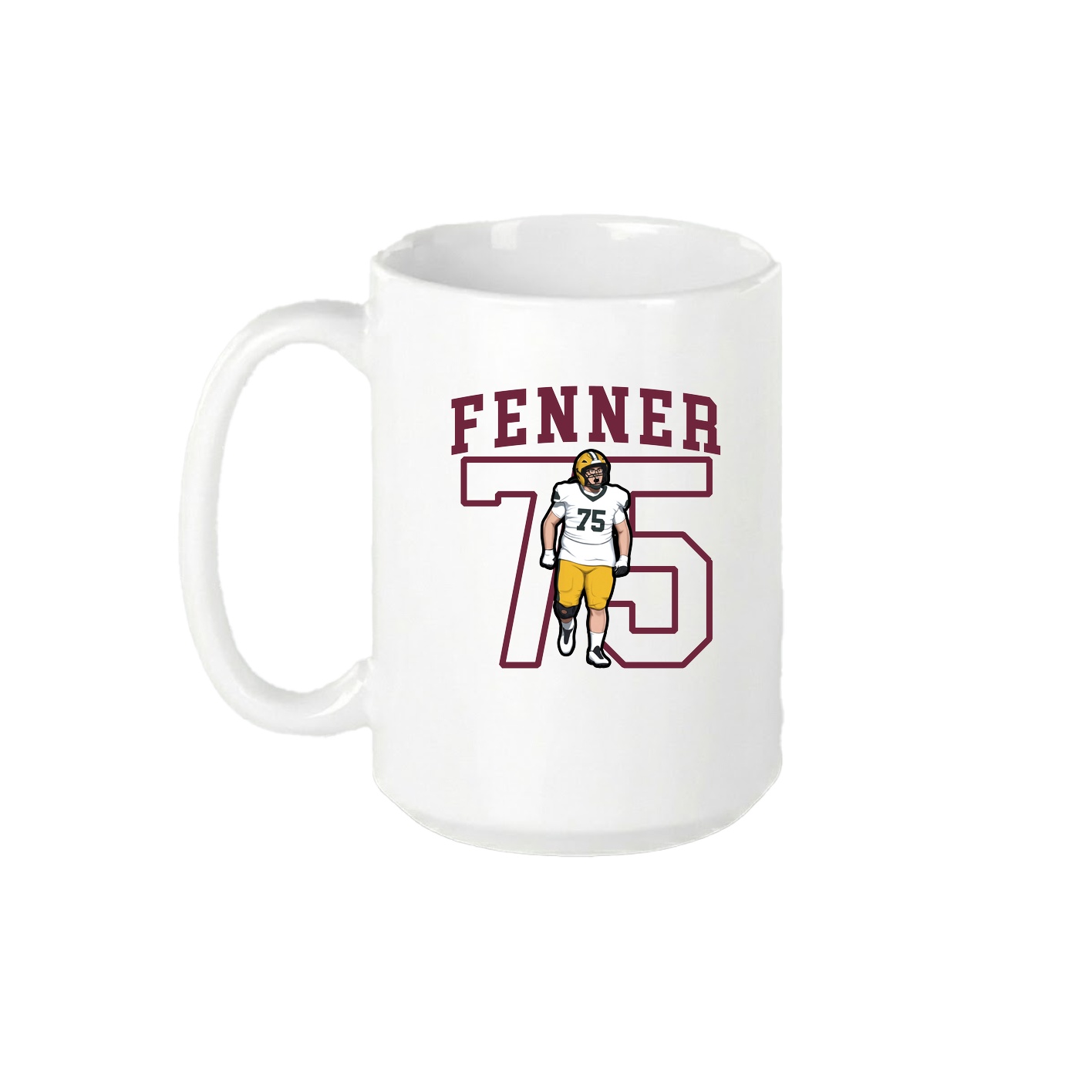 15oz Coffee Mug — Shirsey in White