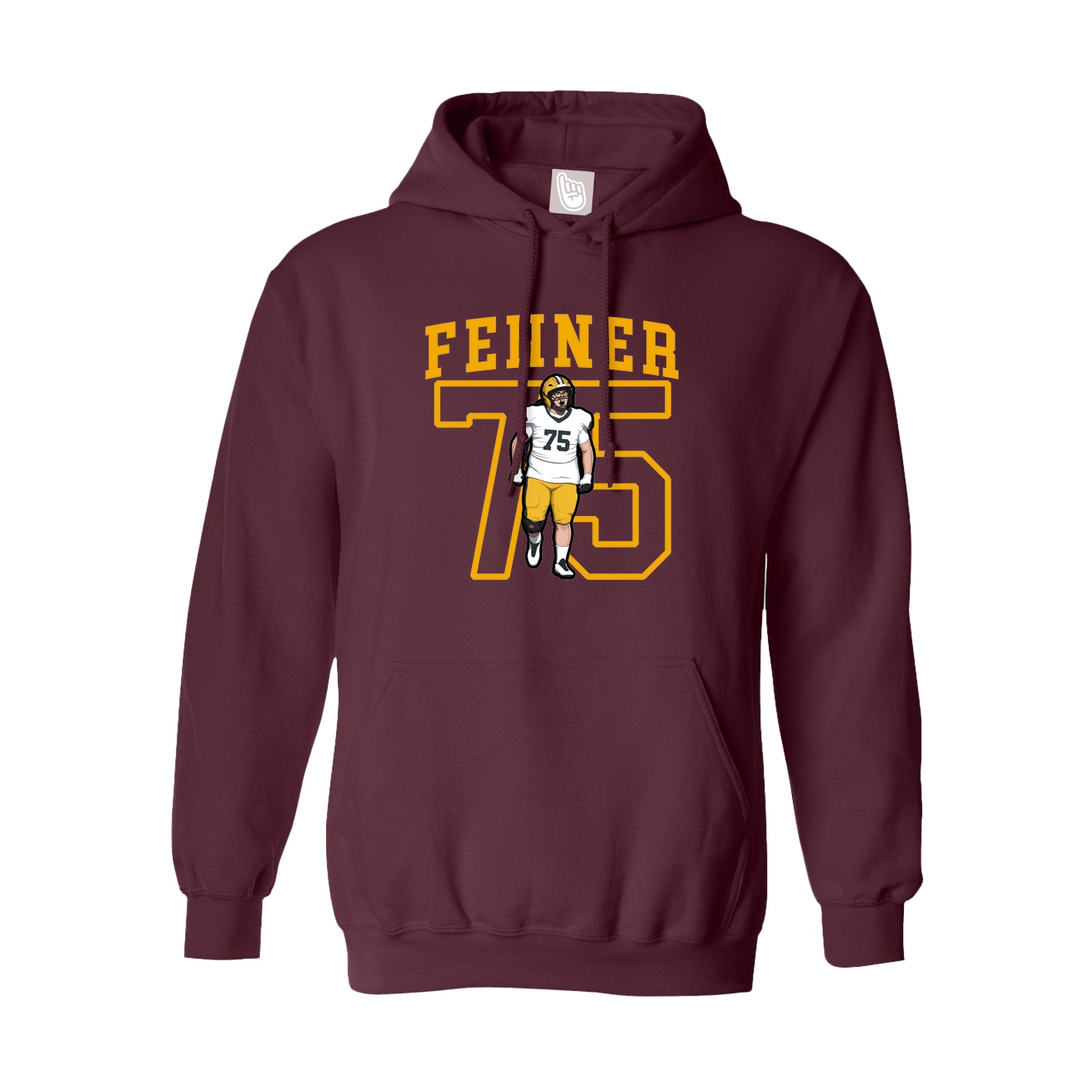 Hoodie — Shirsey in Maroon