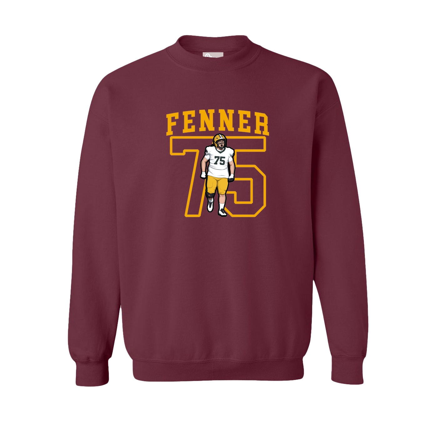 Fleece Crew — Shirsey in Maroon
