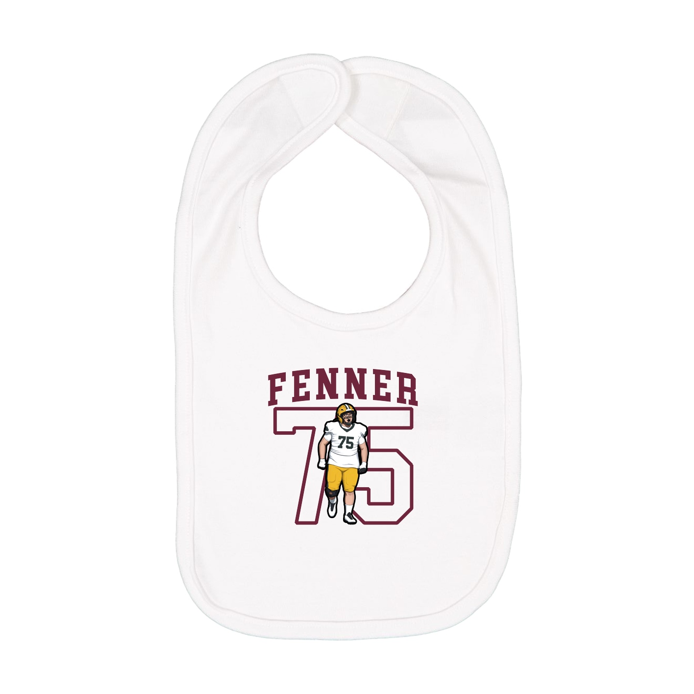 Infant Bib — Shirsey in White