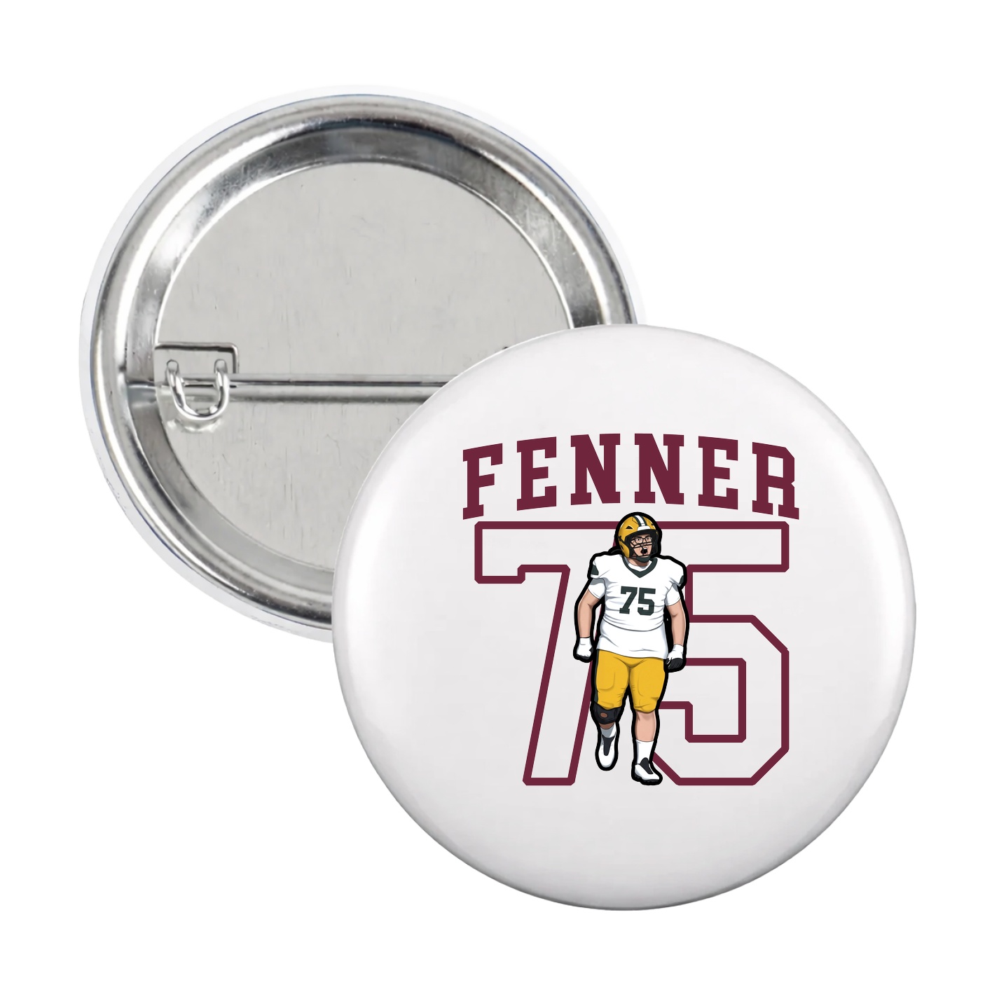 Game Day Button — Shirsey in White