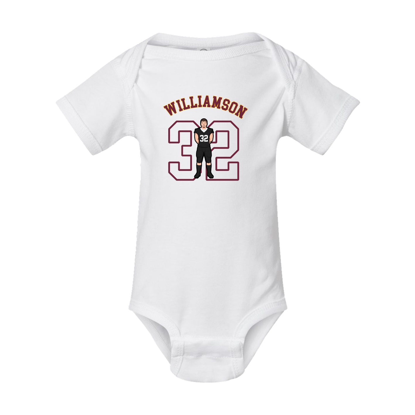 Baby Onesie — Shirsey Arch in White
