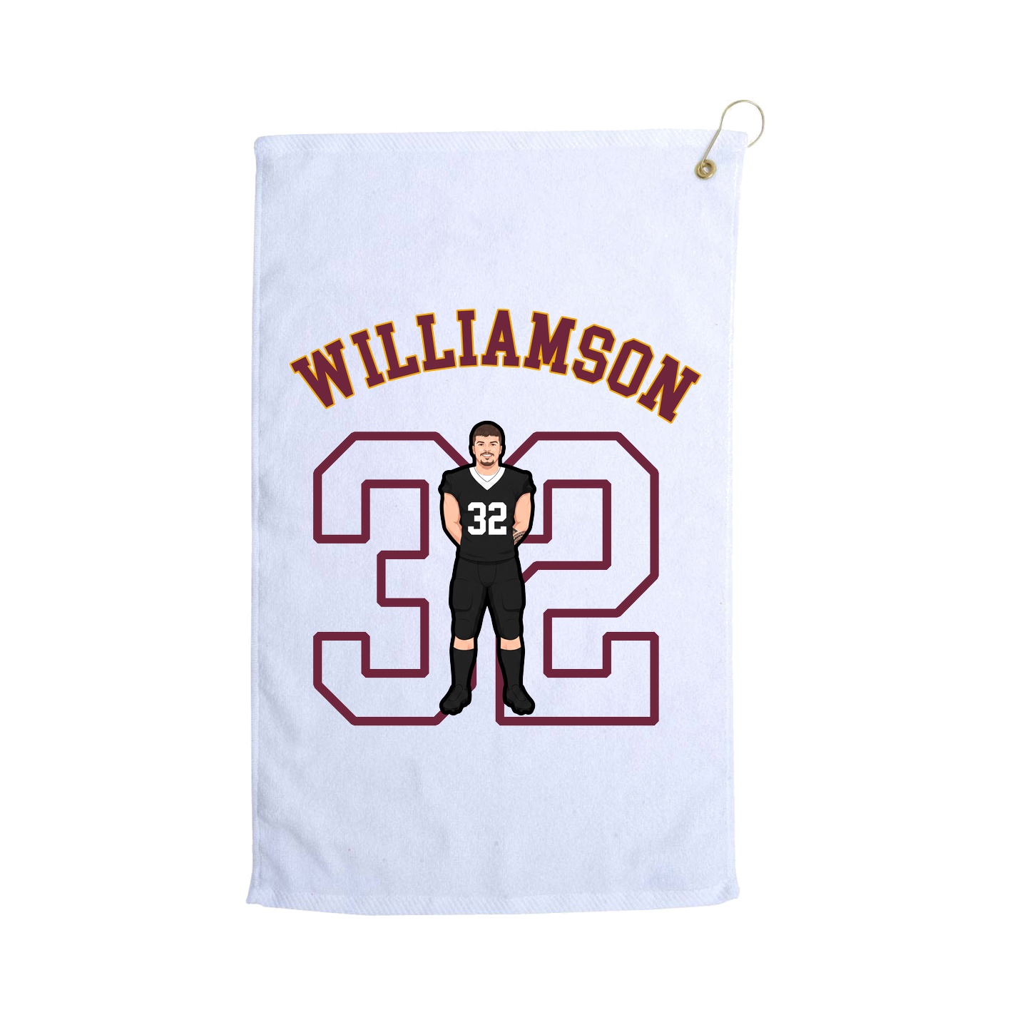 Golf Towel — Shirsey Arch in White