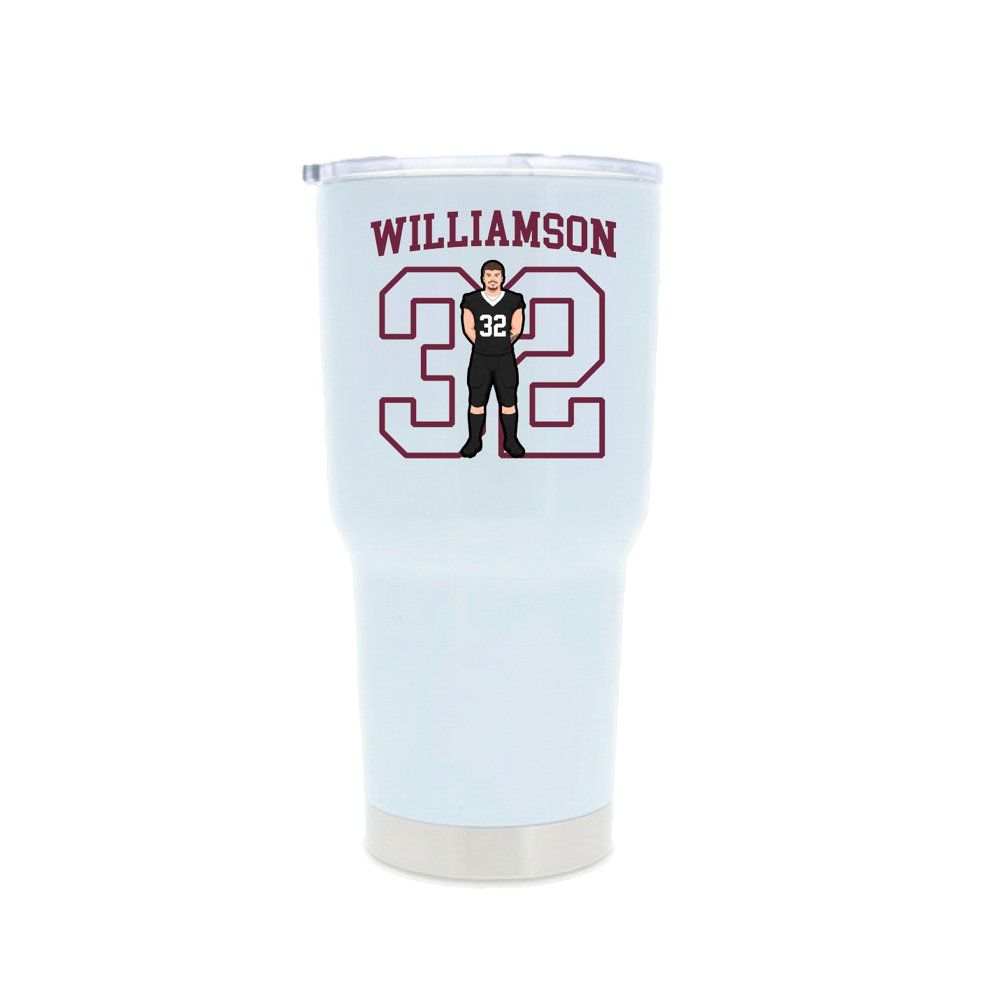 30oz Stainless Steel Tumbler — Shirsey in White