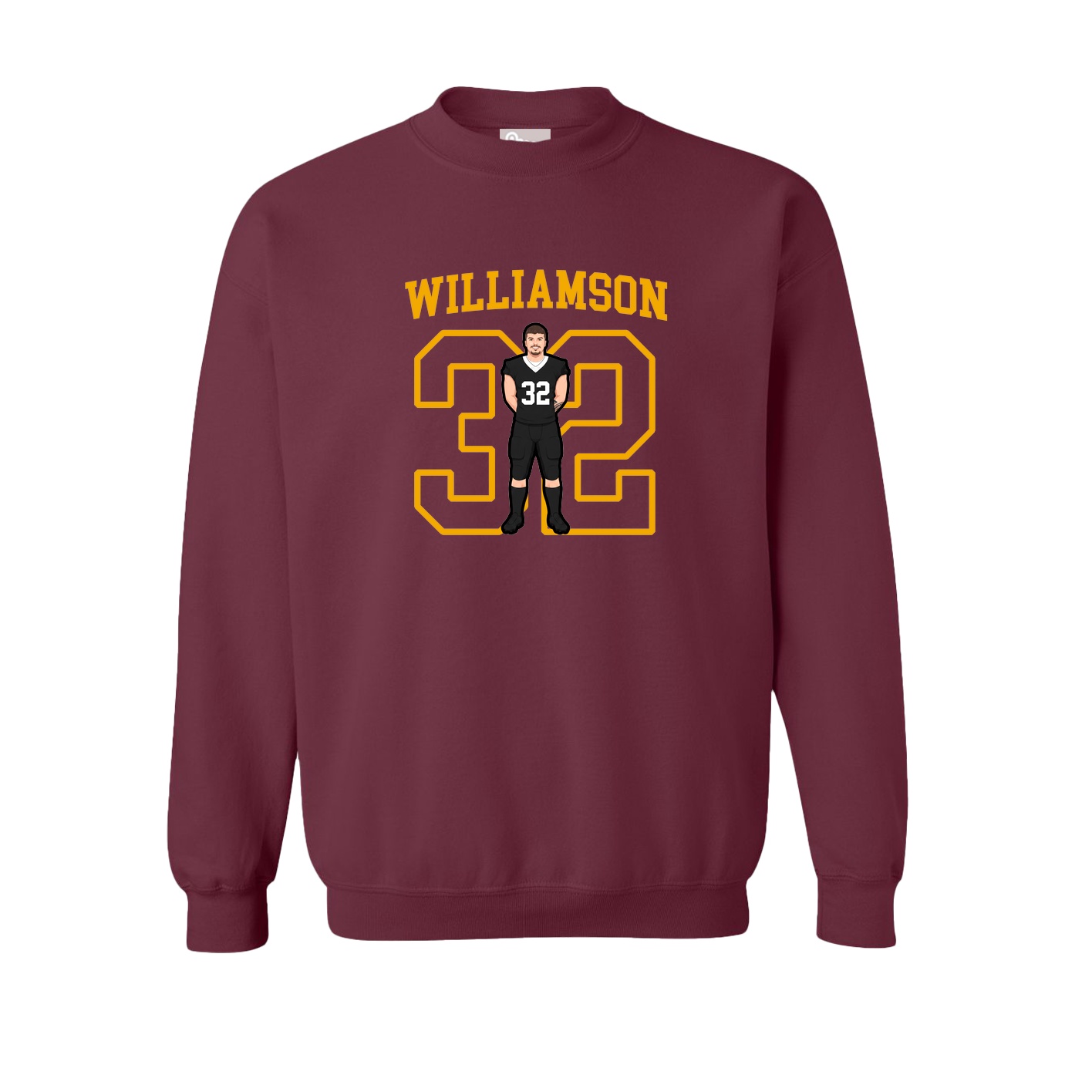 Fleece Crew — Shirsey in Maroon