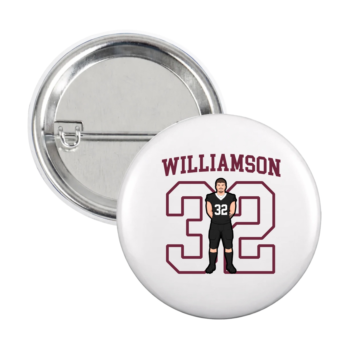 Game Day Button — Shirsey in White
