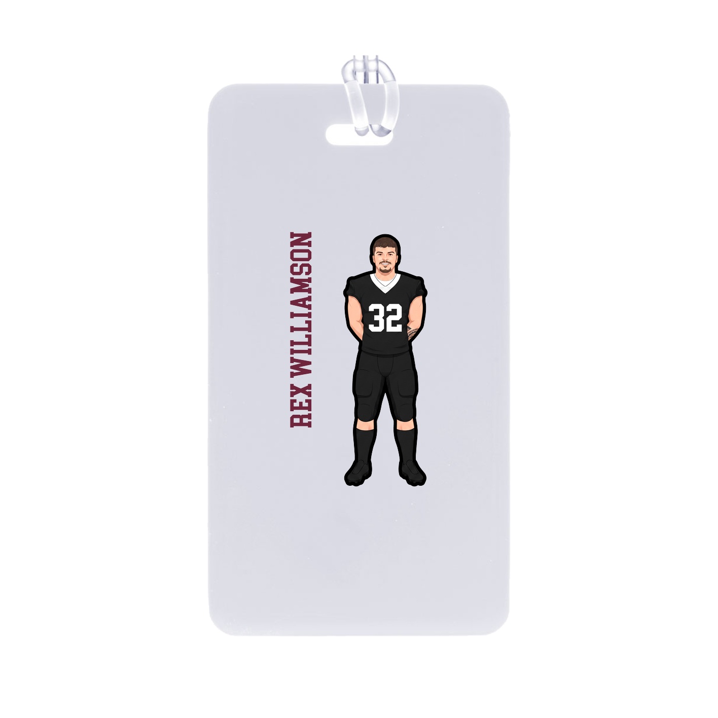 Bag Tag — Name Vertical in Classic