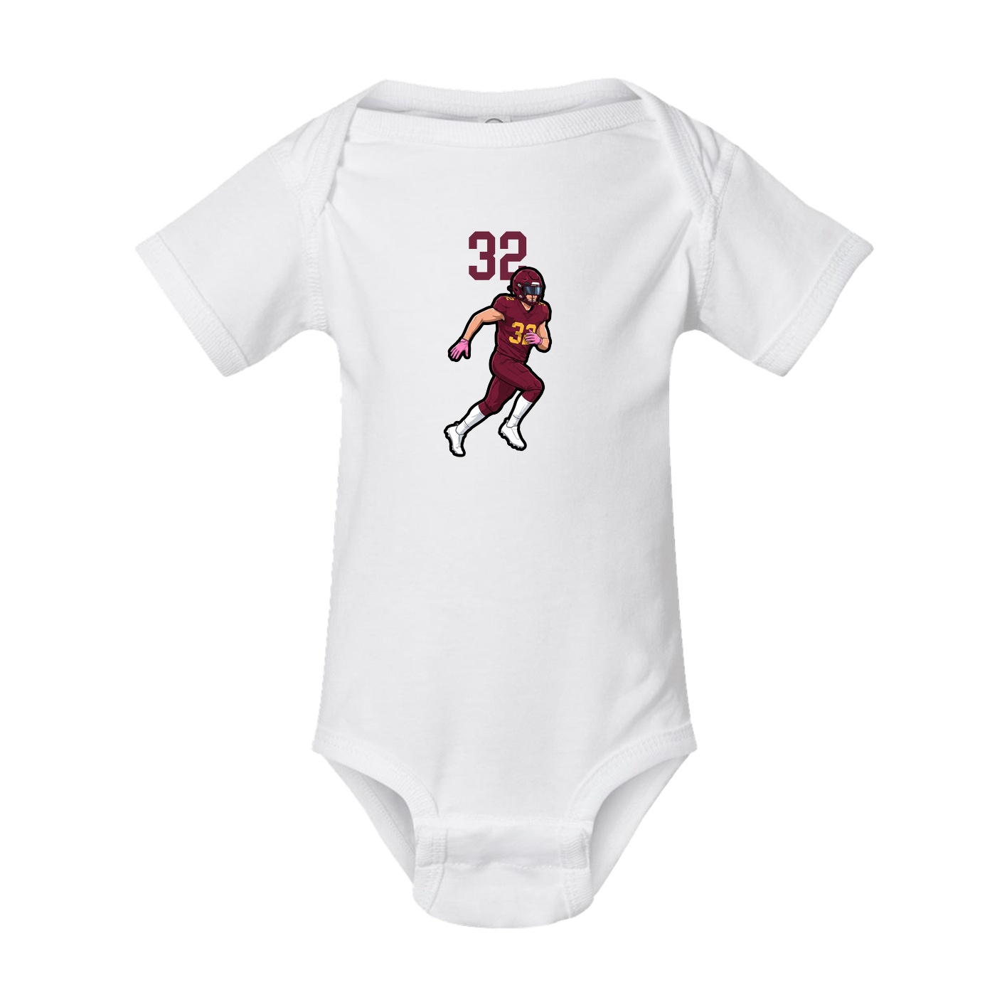Baby Onesie — Number Top in White