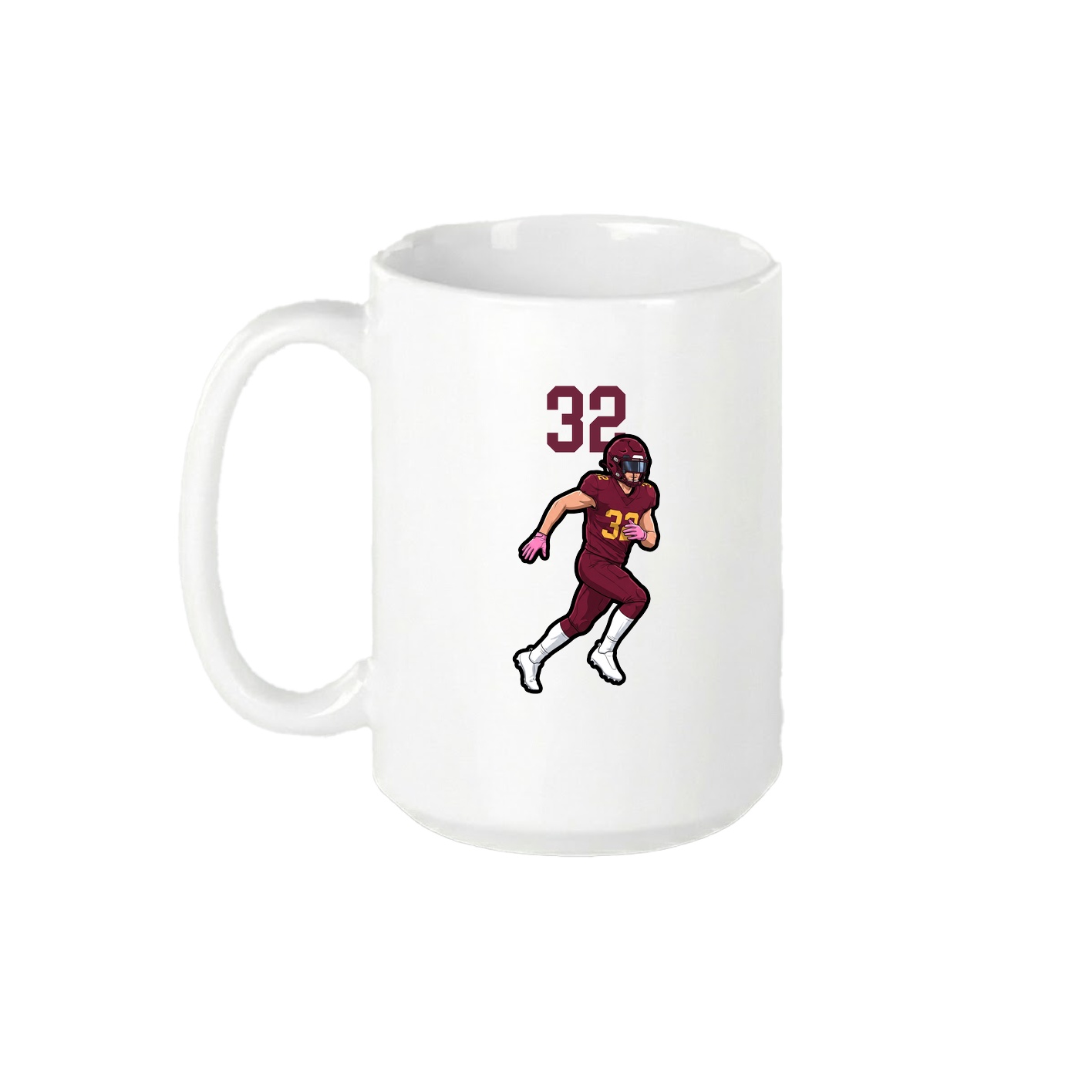 15oz Coffee Mug — Number Top in White