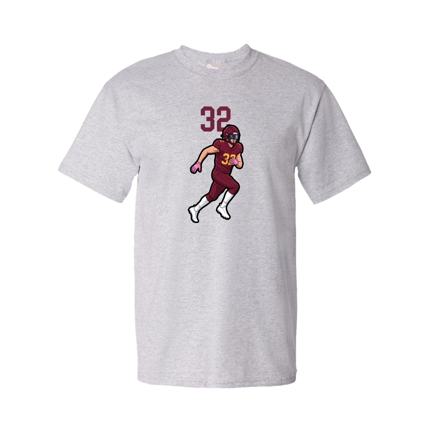 Youth Tee — Number Top in Grey