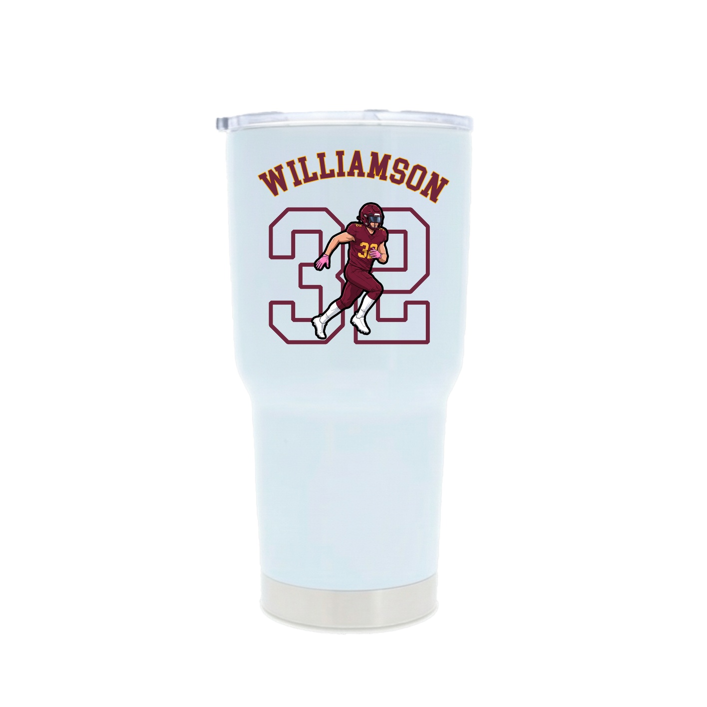 30oz Stainless Steel Tumbler — Shirsey Arch in White