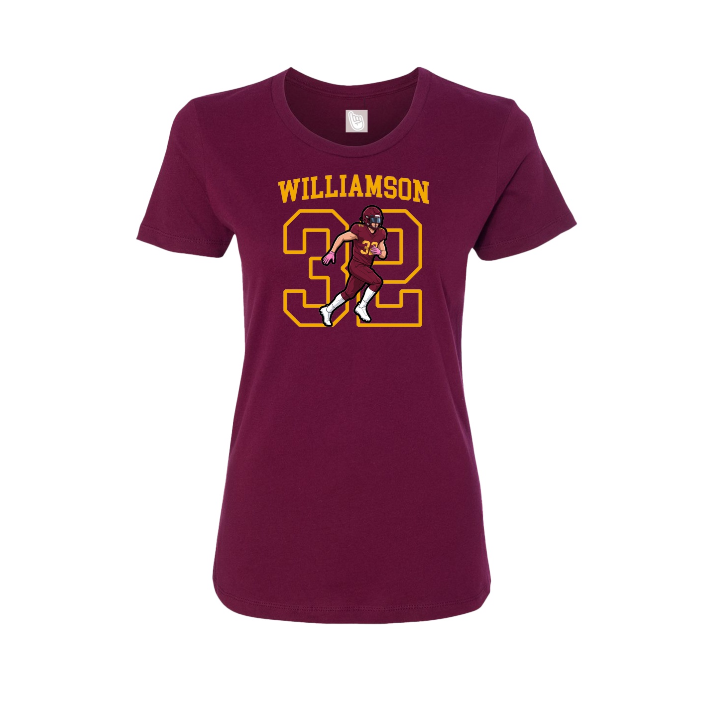 Fitted Women's Tee — Shirsey in Maroon