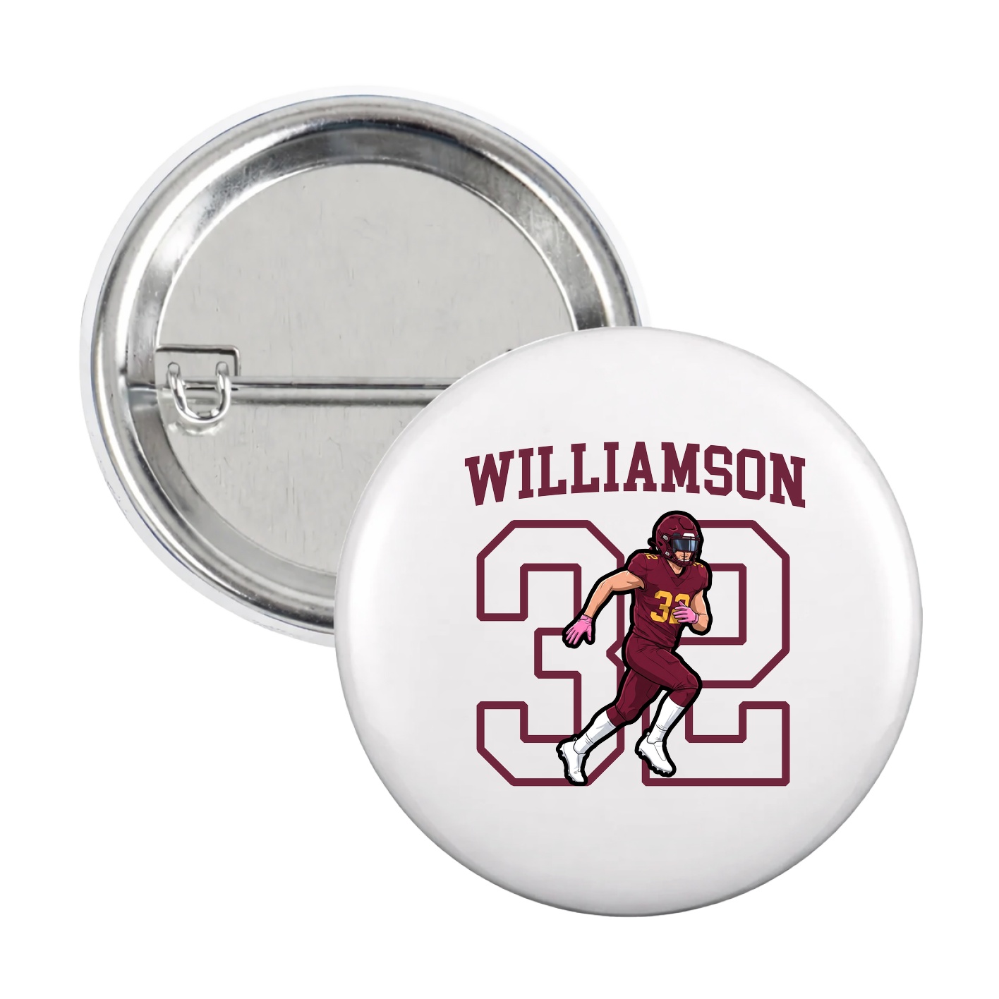 Game Day Button — Shirsey in White