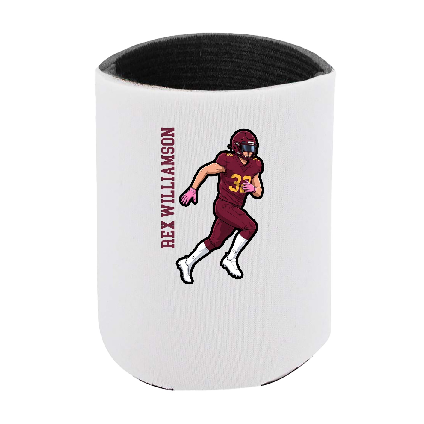 Can Holder — Name Vertical in White