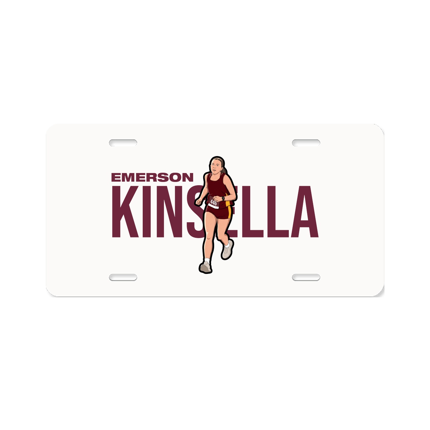 License Plate — Player Name in Classic