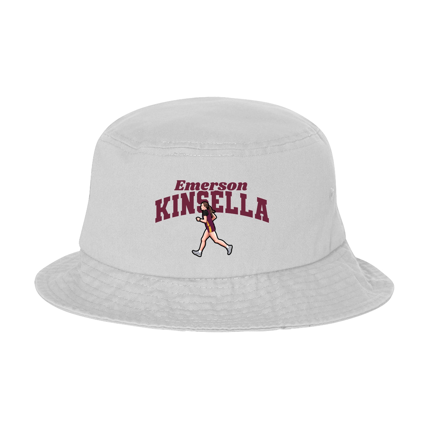 Bucket Cap — Signature Arch in White
