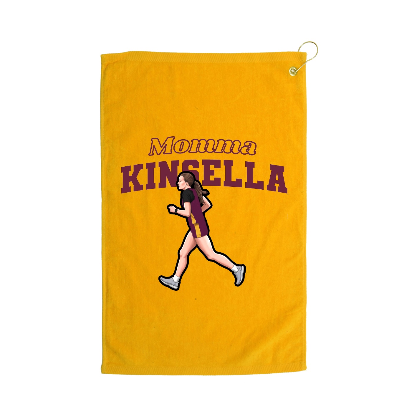 Golf Towel — Mothers Day Block in Gold