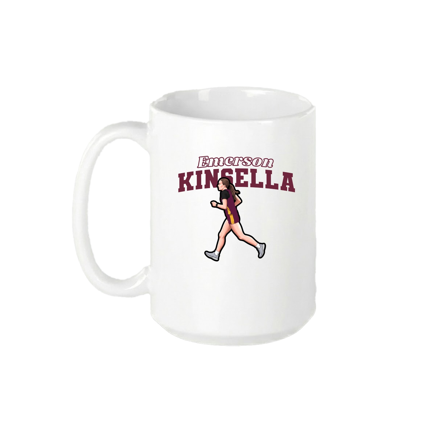 15oz Coffee Mug — Name Arch in White