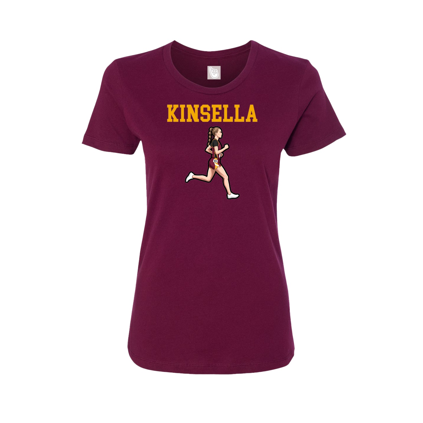 Fitted Women's Tee — Shirsey in Maroon