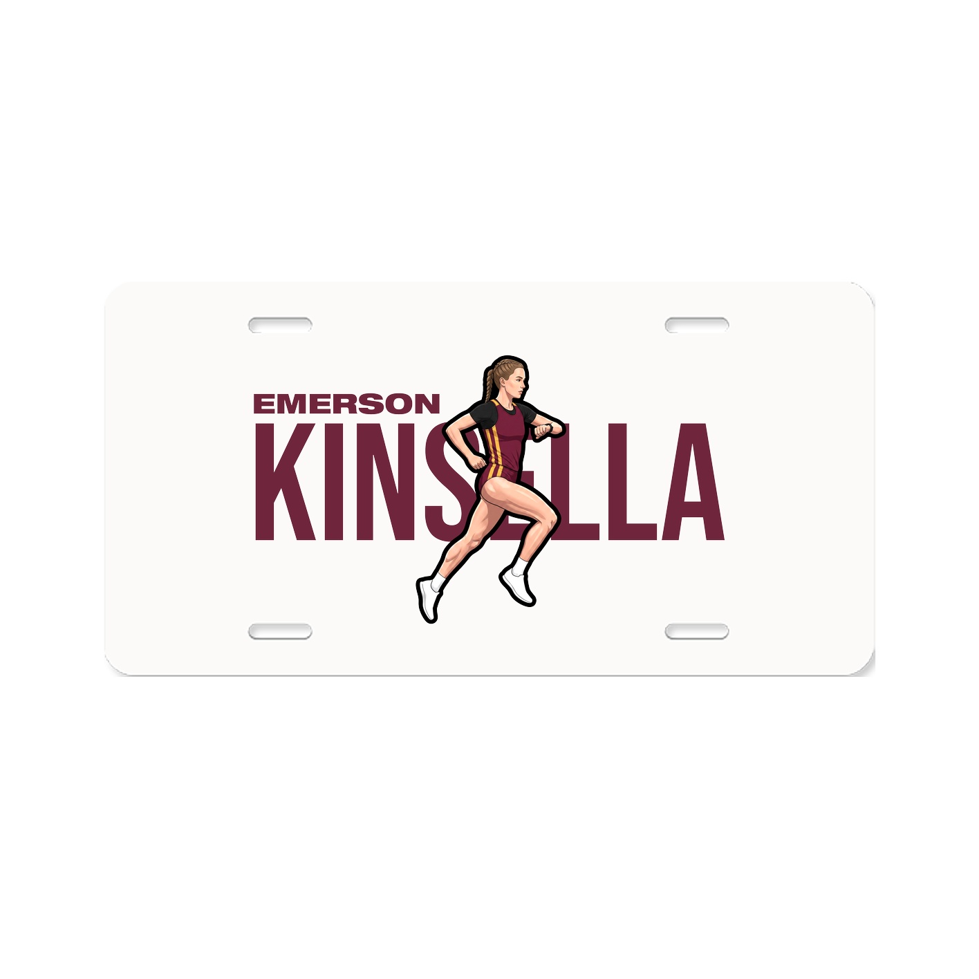 License Plate — Player Name in Classic