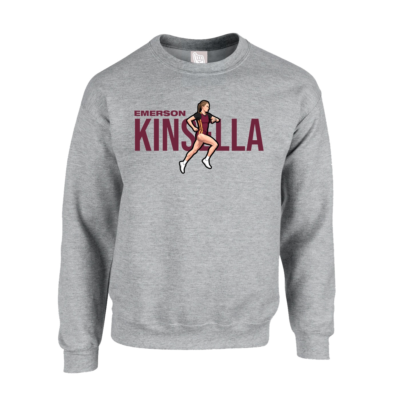 Fleece Crew — Player Name in Grey