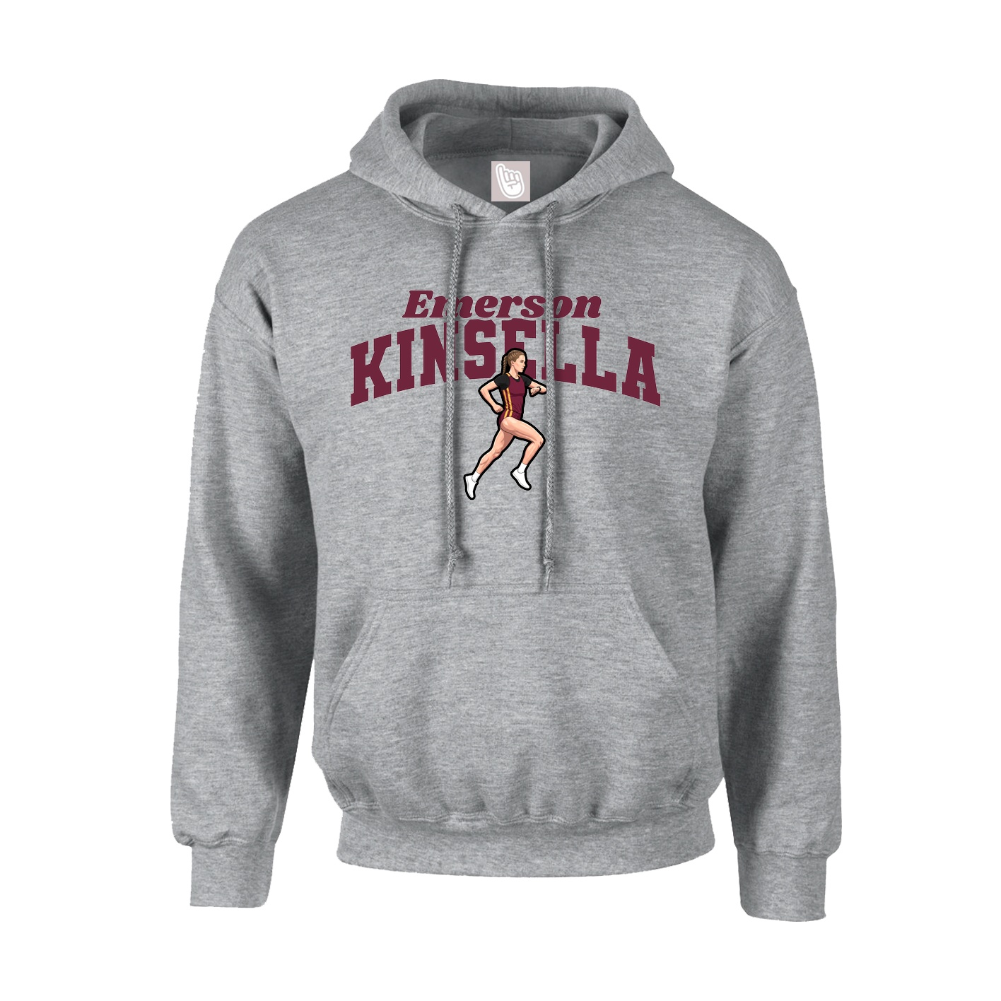 Hoodie — Signature Arch in Grey