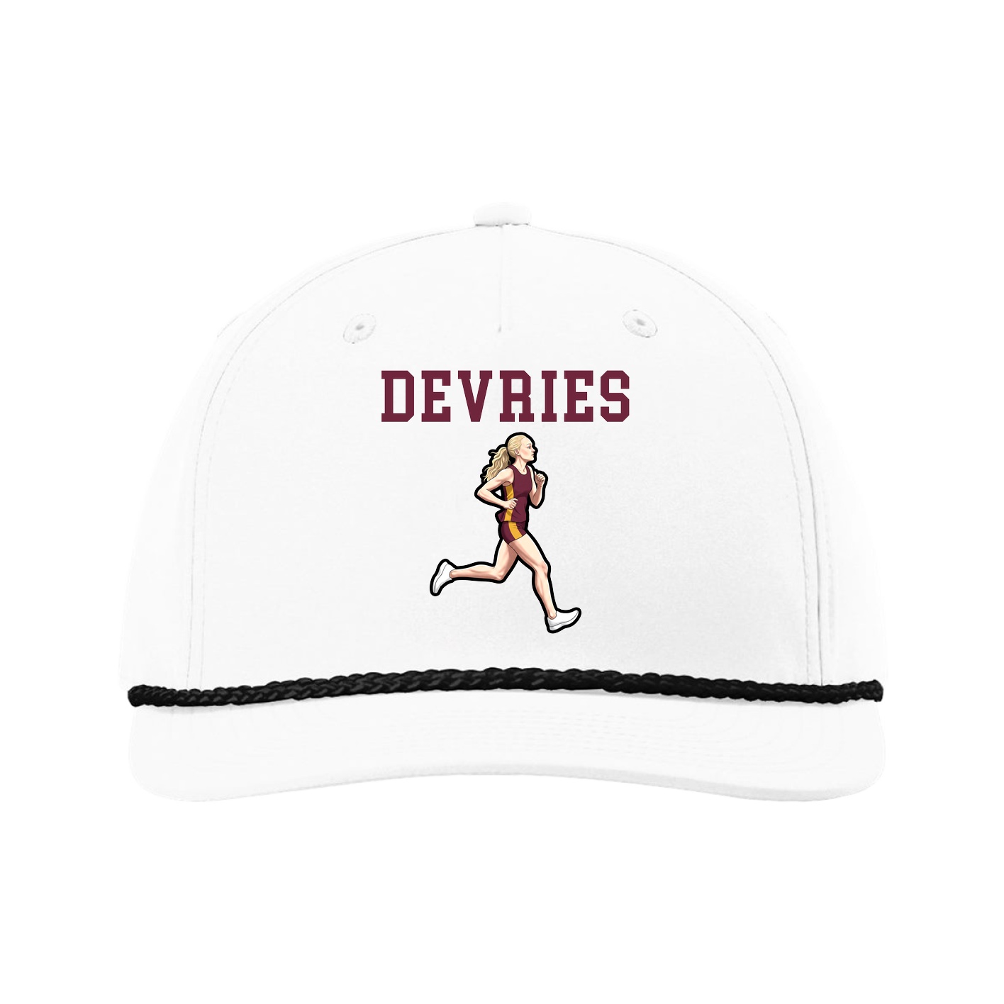 Five-Panel Classic Rope Cap — Shirsey in White