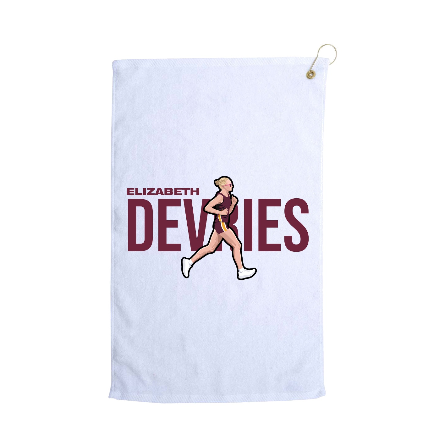 Golf Towel — Player Name in White