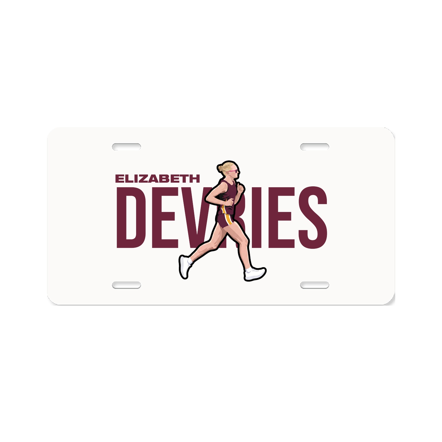 License Plate — Player Name in Classic
