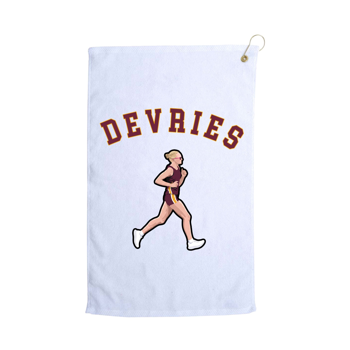 Golf Towel — Shirsey Arch in White