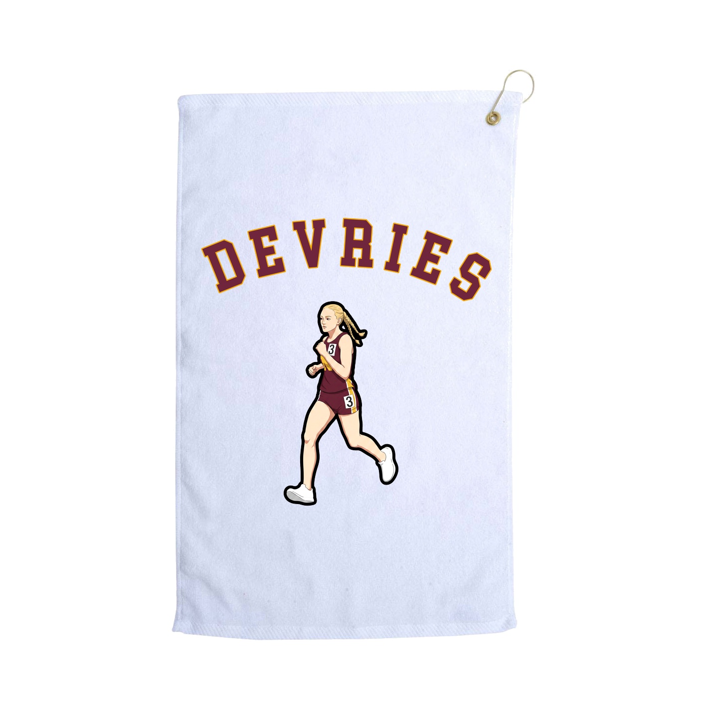 Golf Towel — Shirsey Arch in White