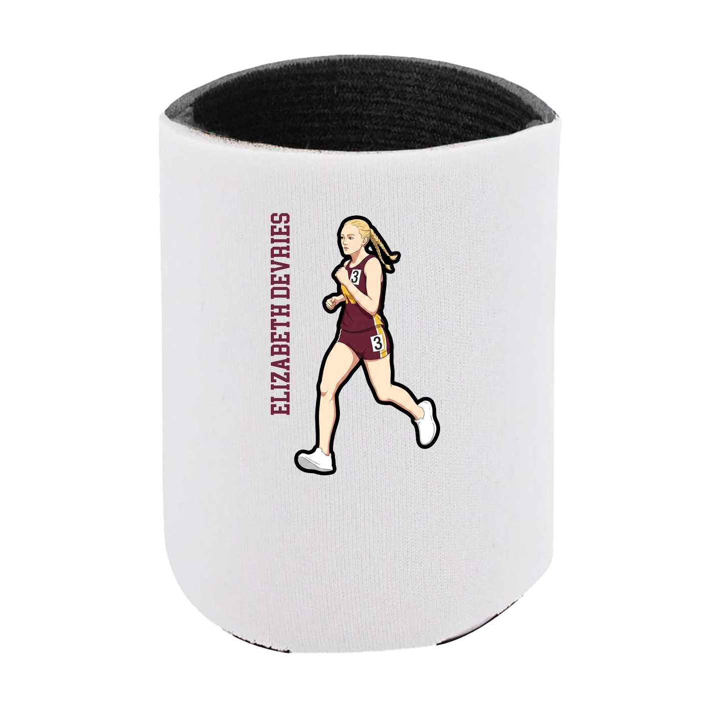 Can Holder — Name Vertical in White