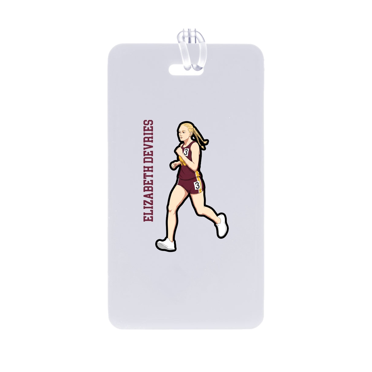 Bag Tag — Name Vertical in Classic