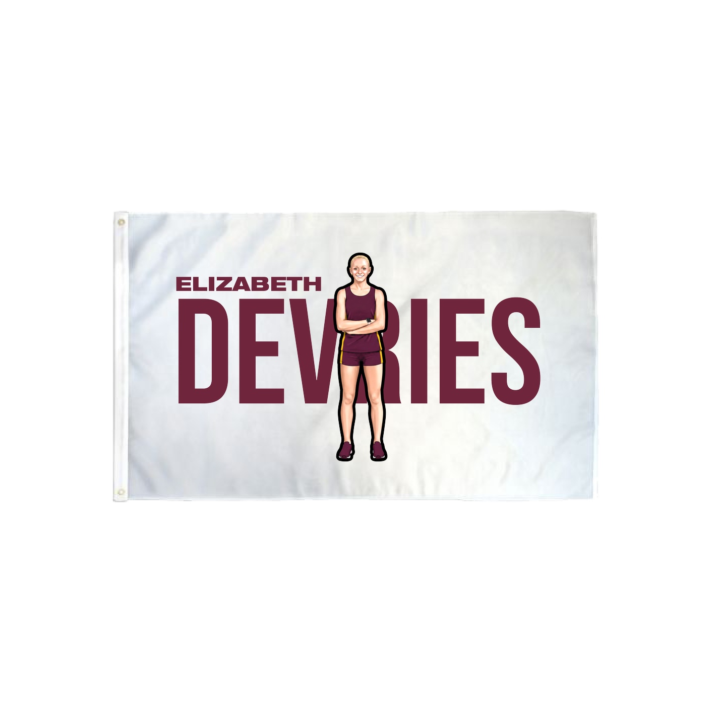 3x5 Flag — Player Name in Classic