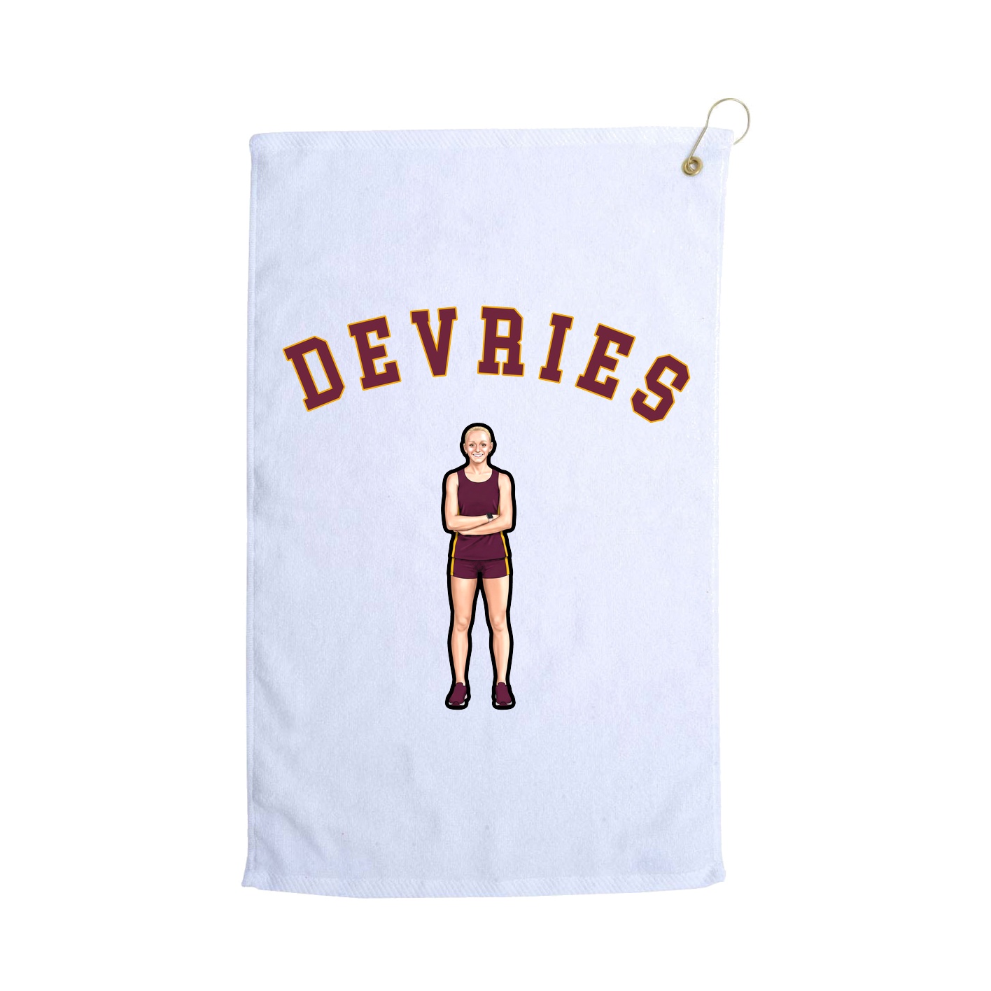 Golf Towel — Shirsey Arch in White
