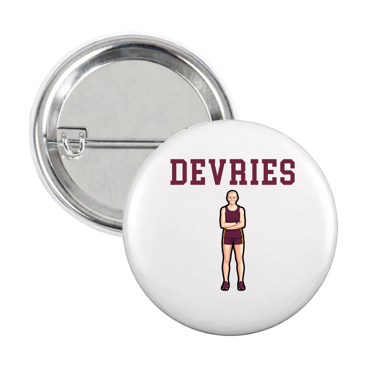 Game Day Button — Shirsey in White
