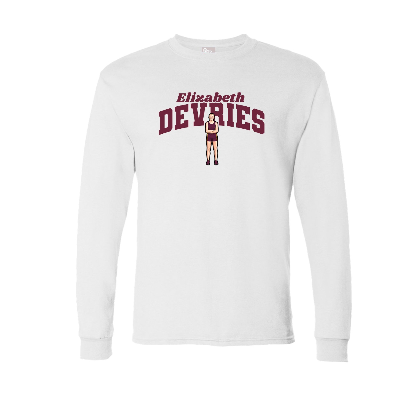 Long Sleeve Tee — Signature Arch in White