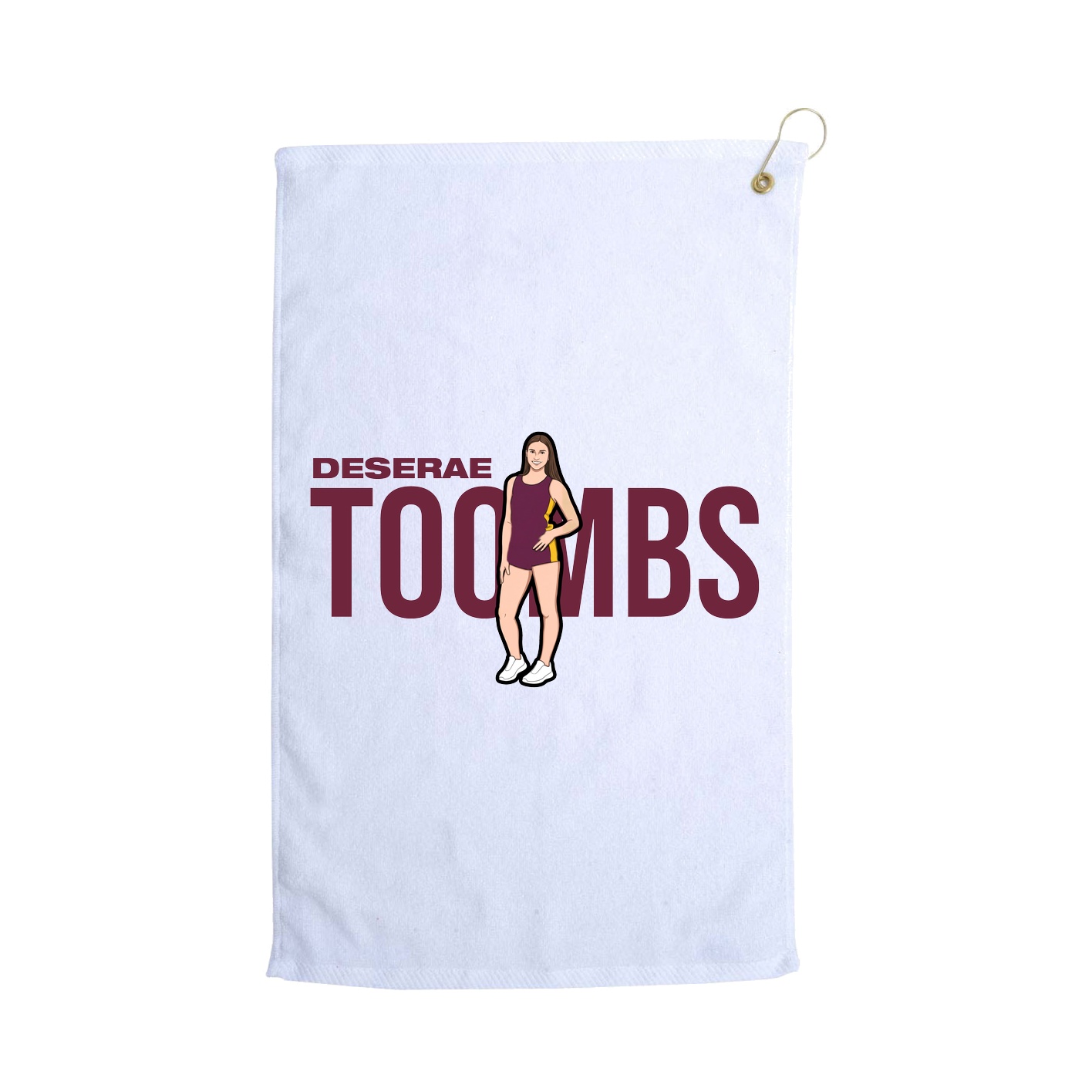 Golf Towel — Player Name in White