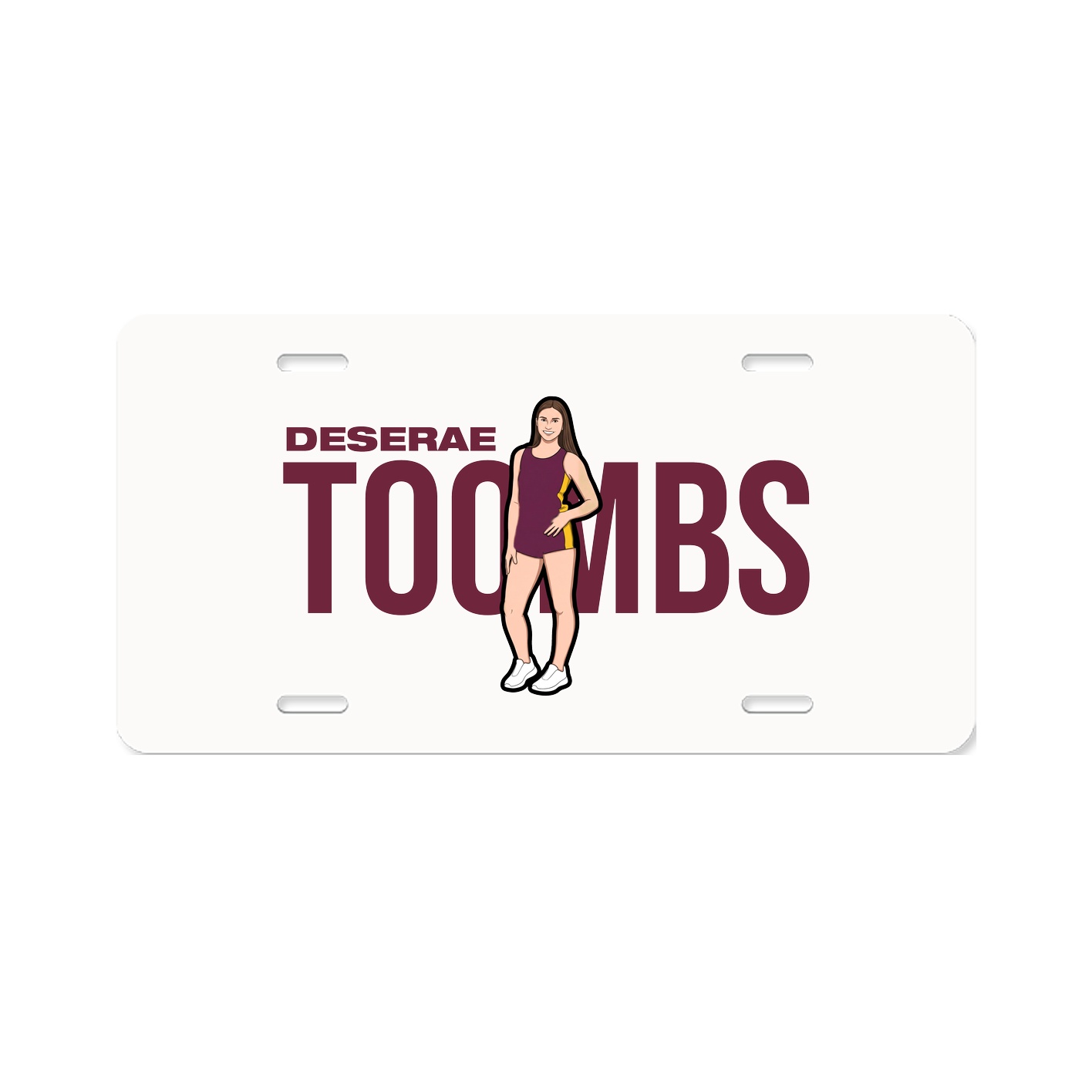 License Plate — Player Name in Classic