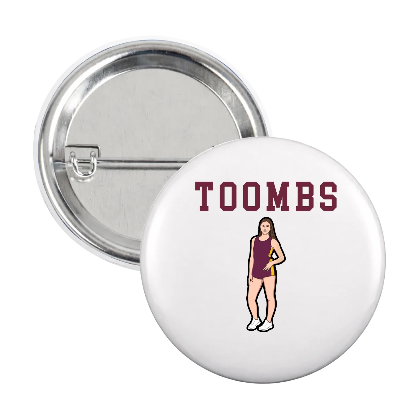 Game Day Button — Shirsey in White