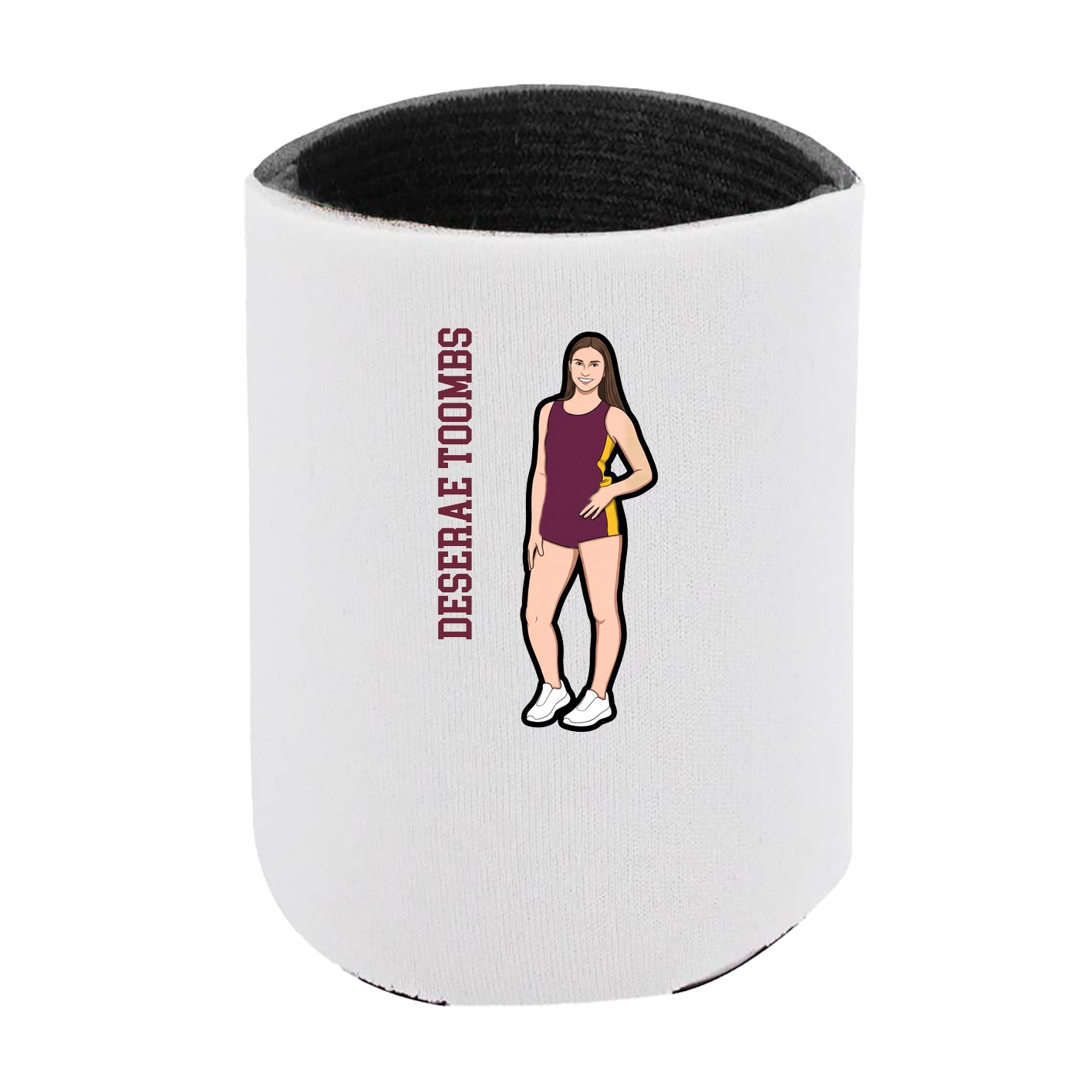 Can Holder — Name Vertical in White