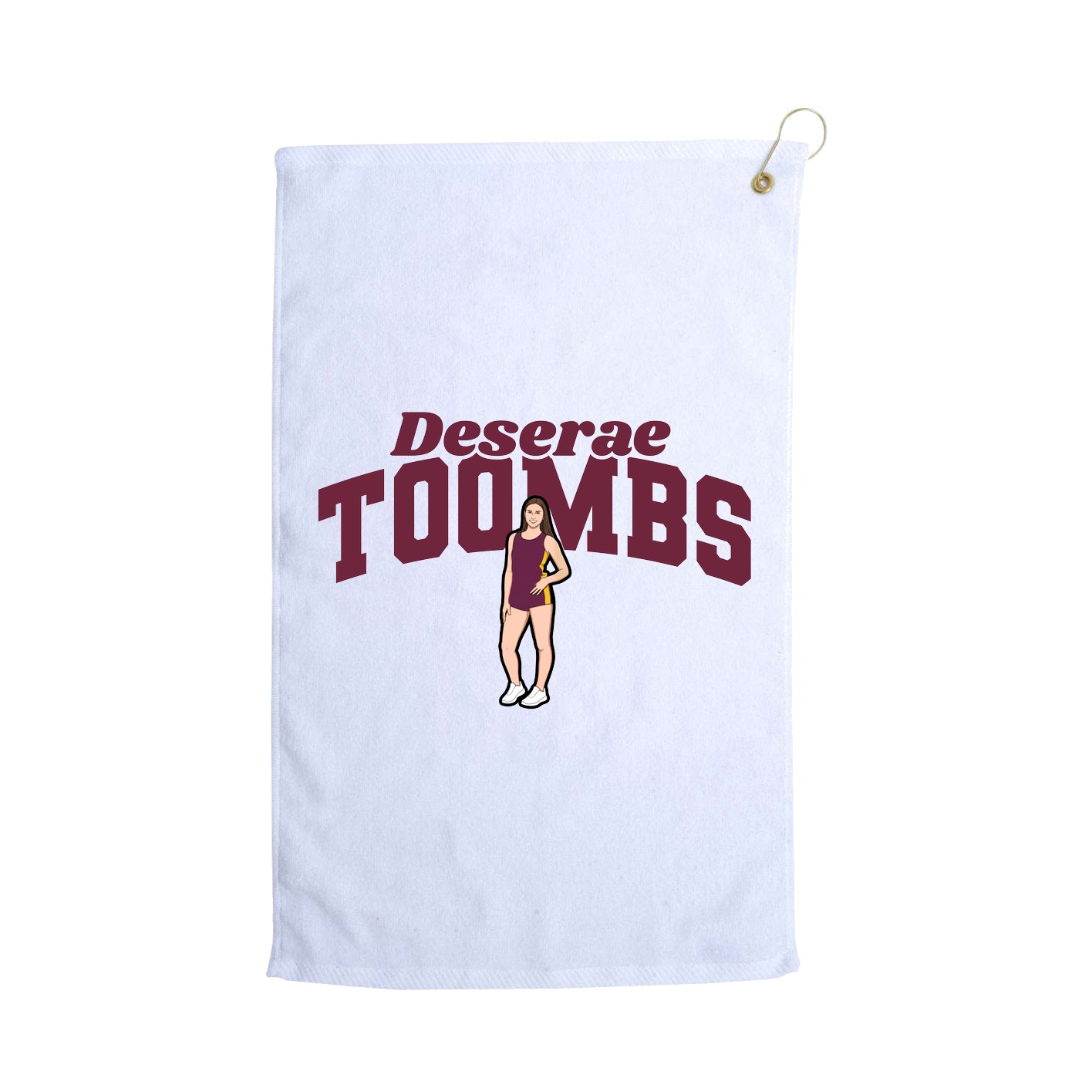 Golf Towel — Signature Arch in White